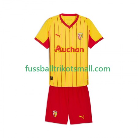 Fußballtrikots RC Lens Kinder 2025-2026 Kurzarm Heimtrikotsatz kaufen
